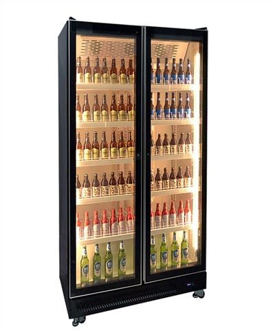 Стеклянный дверной витринный шкаф для напитков